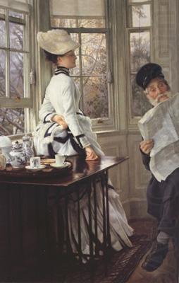 Reading The News (nn01), James Tissot